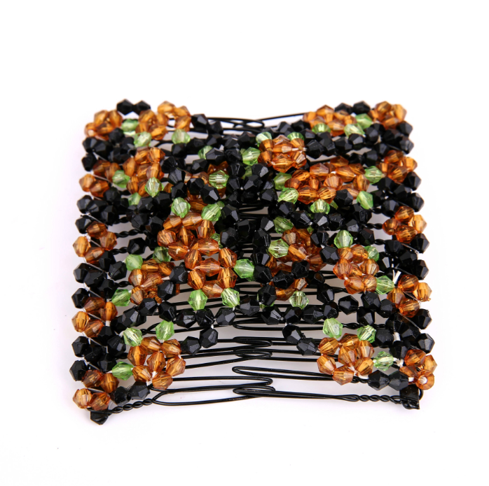 Korean version of the running rivers and lakes stalls hot products bright beaded Variety hair clips magic hair comb hair